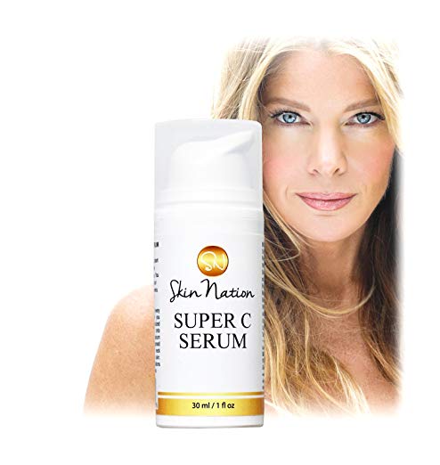 Vitamin C Serum for Face & Eye Serum - Anti Aging, Anti Wrinkle, Antioxidant Facial Serum - Made With Organic Natural Ingredients. With Vitamin E, Aloe Vera & Rosehip. Skin Nation by Michelle Stafford