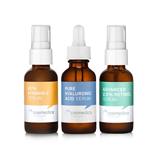 Trio Set Value- Vitamin C Serum 20% Retinol Serum 2.5% Hyaluronic Acid Serum