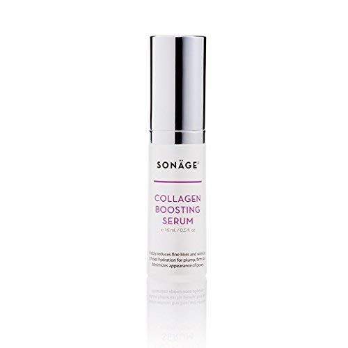 Sonage Collagen Boosting Serum - Instant Plumping Serum To Reduce Appearance of Fine Lines and Wrinkles - All-Natural Anti-Aging Serum - Collagen Serum for Hydration - Face and Neck Treatment