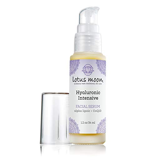 Lotus Moon Hyaluronic Intensive - Natural and Organic Anti-Aging Serum with CoQ10 and Alpha Lipoic Acid