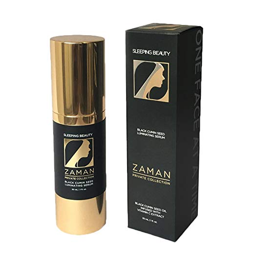 Zaman Skincare Night Face Cream, Sleeping Beauty Anti-Aging Face Serum, Best Black Cumin Seed Oil & Vitamin C Serum for Women, All Natural Organic Face Moisturizer for Pore, Age Spots, Wrinkle Reducer