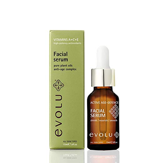 Evolu - Active Age-Defence Facial Serum - Vitamin C Serum; Anti Aging, Anti Wrinkle, Hydrating, Skin Radiance - Contains Rosehip Oil - 15ml