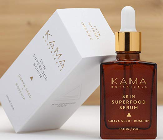 KAMA Botanicals - Superfood Organic Anti Aging and Anti Wrinkle Eye Serum, Facial Healing Acne Scars and Dark Spots, 1oz