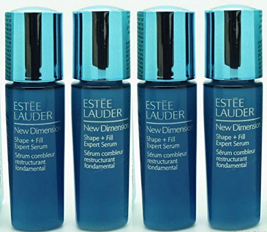 Estee Lauder New Dimension Shape + Fill Expert Serum - 4 in 1 Pack (0.24 oz X 4 = 1 oz Full Size)