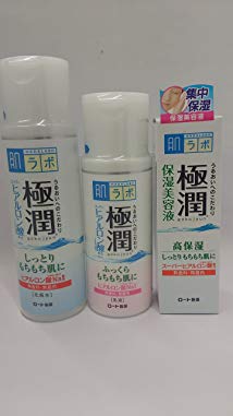 Rohto Hadalabo Gokujyun Serum Value Set- Lotion(5.7fl/170ml)/milk(4.7fl/140ml)/Serum 30g