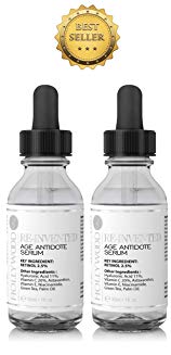 Hollywoodskin 2.5% Retinol serum–4x STRONGER than regular anti-aging and acne treatments. With 11% Hyaluronic Acid and 20% Vitamin C, highest strength. 30ml (2 Bottles)