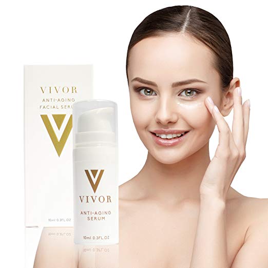 Vivor Anti-Aging Squalene Facial Serum - Increase Collagen Production, Stimulate Skin Repair, Hydration, Reduction of Fine Lines and Wrinkles