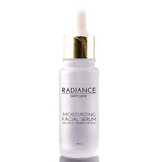 Radiance Skin Care - Moisturizing Facial Serum with Hyaluronic Acid | Natural Anti-Aging Skincare Treatment | Witch Hazel, Aloe, Jojoba Oil | Anti-Aging Acne & Dark Spot Corrector - 60mg / 2 fl oz