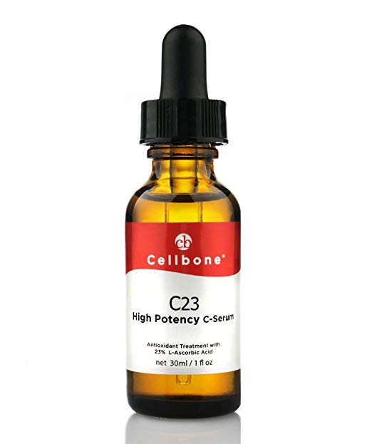 Cellbone C23 High Potency C-Serum - Antioxidant Treatment with 23% L-Ascorbic Acid, Idebenone, and Collagen