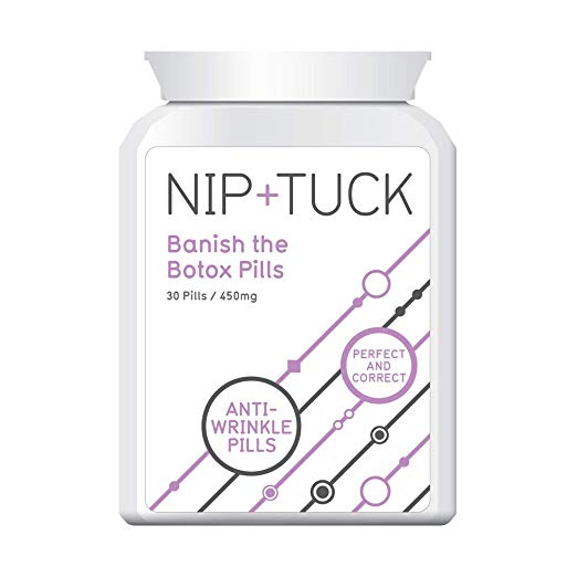 NIP & TUCK BANISH BOTOX PILLS ANTI WRINKLE TABLET FIRMS TIGHTENS &LIFTS SKIN