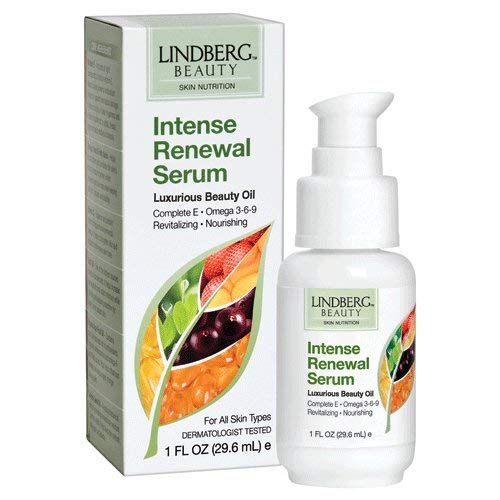 Lindberg Beauty Intense Renewal Serum, with Vitamin E & C, Jojoba Seed Oil, Buriti Oil, Organic Açaí Fruit Oil, Lavender Oil, Squalane, Lecithin, Omega Fatty Acids and more