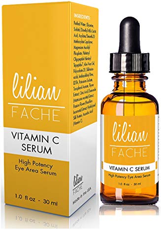 Anti-Aging Vitamin C Facial Serum, By Lilian Fache, Topically Applied for Refreshed and Hydrated Skin, Look Youthful Again, 1.0 fl oz - Pack Of Three