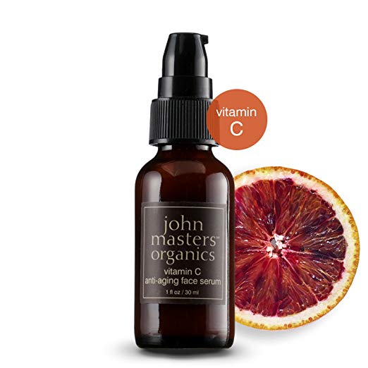 John Masters Organics - Vitamin C Anti-Aging Face Serum - Moisturizer, Anti Wrinkle, Reduce Fine Lines, Repair Dry & Damaged Skin - 1 oz