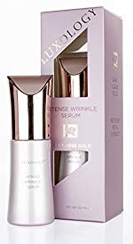 Luxology Intense Anti-Aging Wrinkle serum that works! Face serum made with 24k gold, plant caviar and other natural extracts. 1oz (30ml)