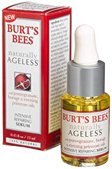 Burt's Bees Naturally Ageless Serum with Pomegranate, Borage & Evening Primrose Oils, 0.45-Ounce Glass Bottles (Pack of 3)