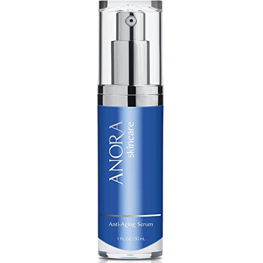 Anora Skincare Anti-Aging Serum, Helps to Relax Frown Lines & Diminishes the Appearance of Fine Lines & Wrinkles, Helps to Repair DNA Damage From UV Rays, Hydrates and Soothes (1 oz / 30 ml)