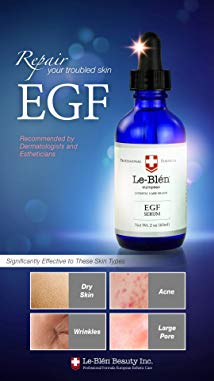 Le-Blen EGF Serum, Epidermal Growth Factor, Skin Serum for Skin Troubles (4 oz (120ml))