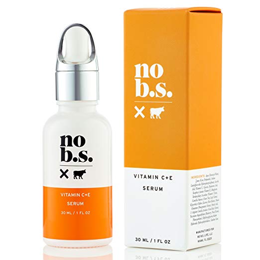 No B.S. Vitamin C Serum For Face - Potent & Clean Skin Care. No Hype. No Fads. Pure C + E with Hyaluronic Acid Serum. (Full Size)